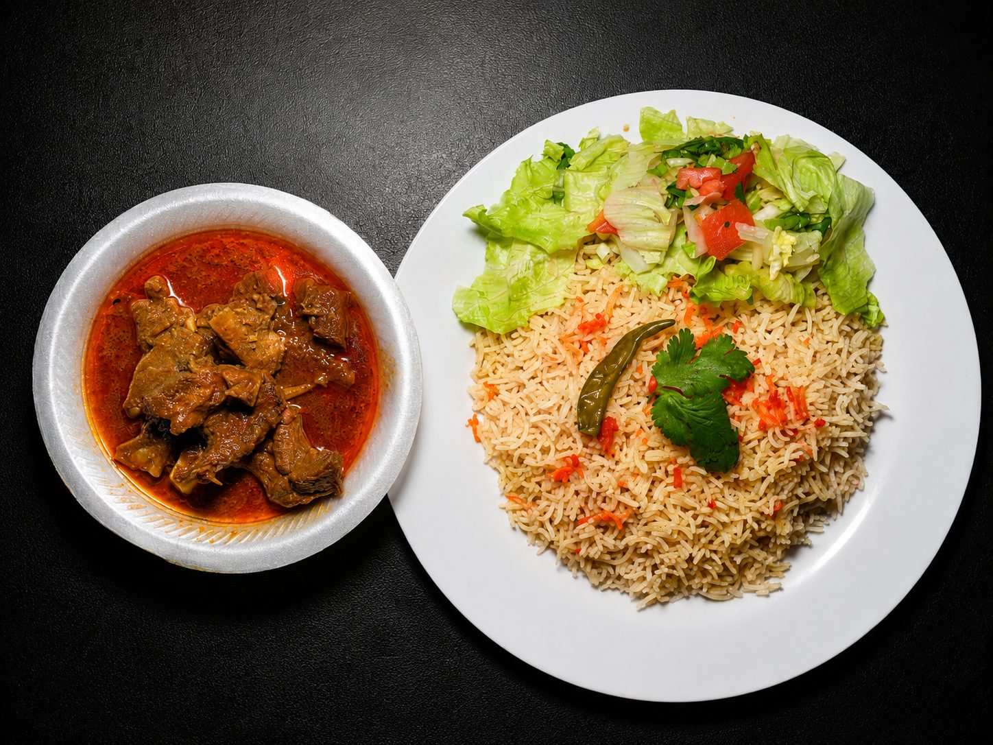 Beef curry in rich gravy — food photography